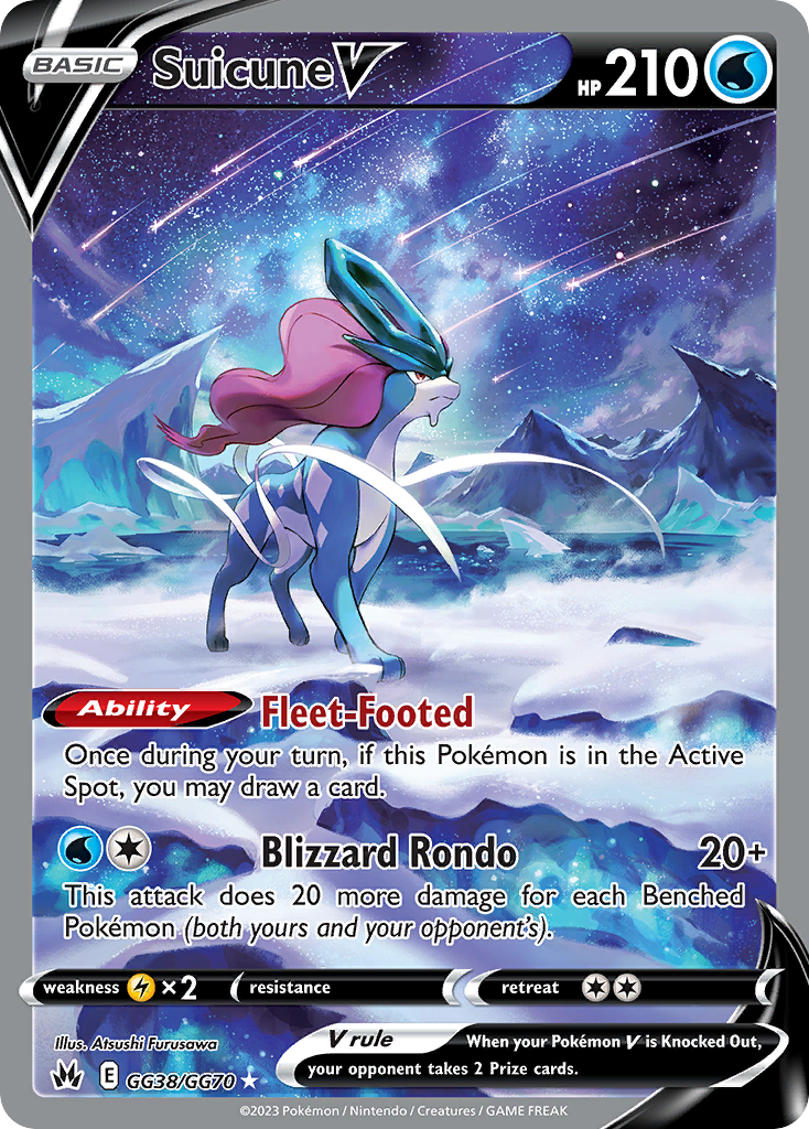 Suicune V GG38 Crown Zenith: Galarian Gallery Ultra Rare