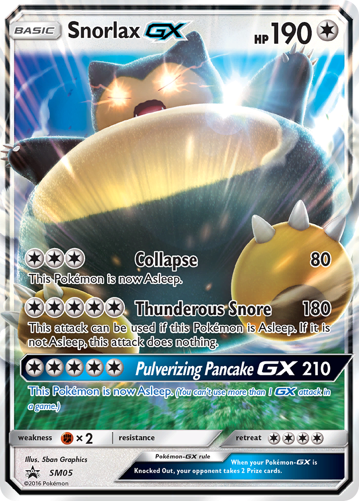 Snorlax GX SM05 SM Promos Promo Lightly Played
