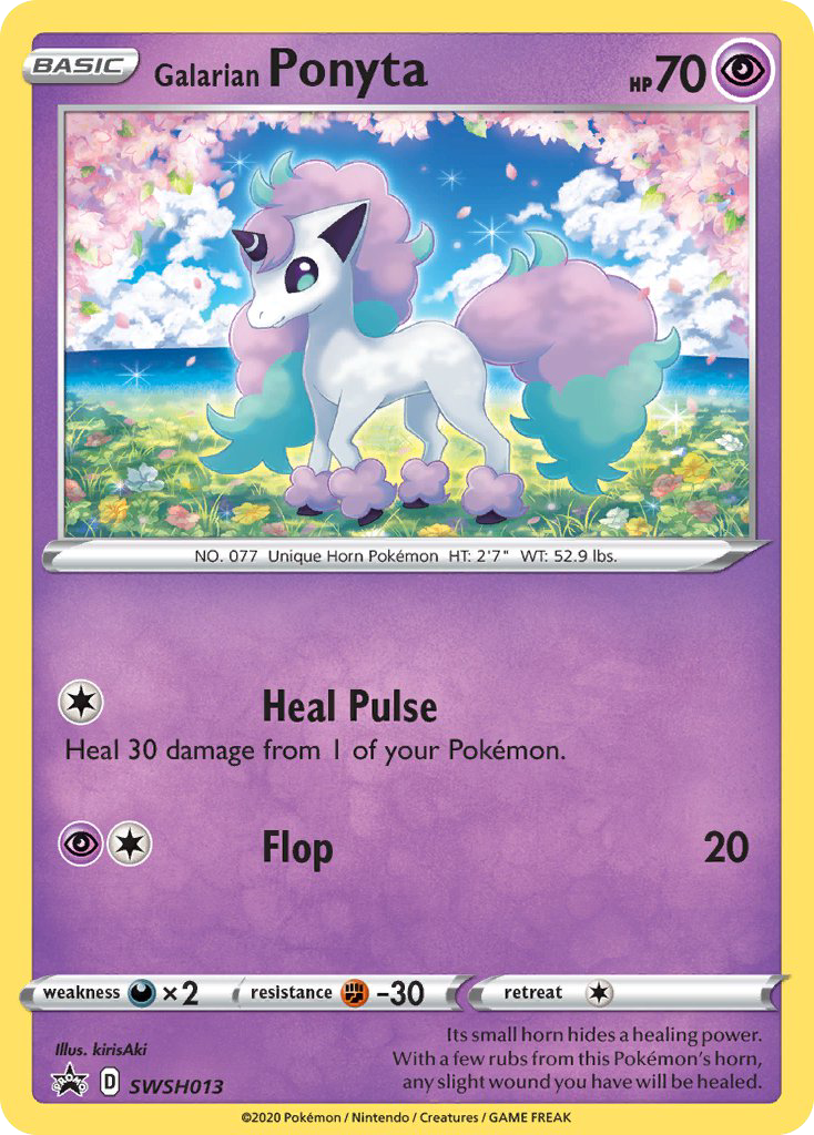 Galarian Ponyta SWSH013 SWSH: Sword & Shield Promo Cards Promo