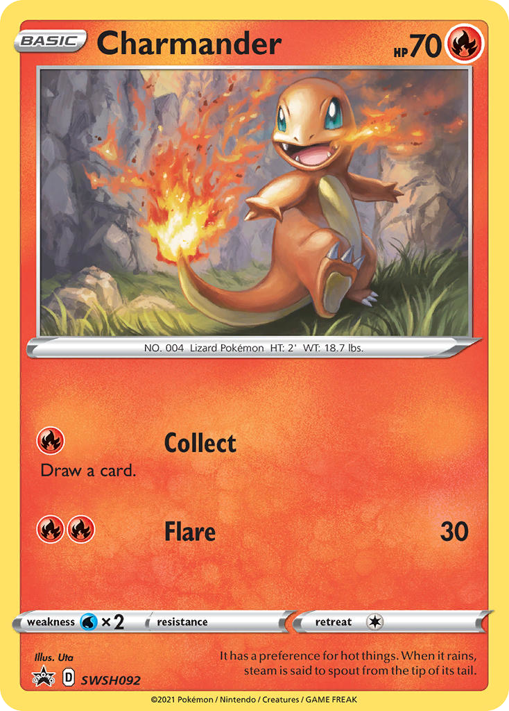 Charmander SWSH092 SWSH: Sword & Shield Promo Cards Promo