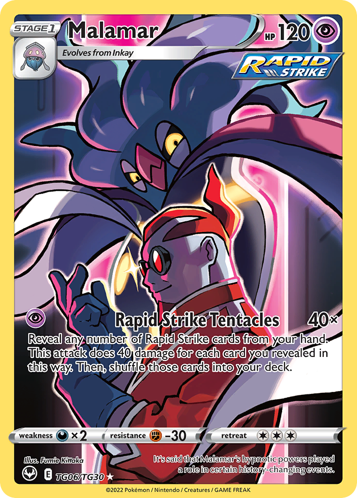 Malamar TG06 SWSH12: Silver Tempest Trainer Gallery Ultra Rare