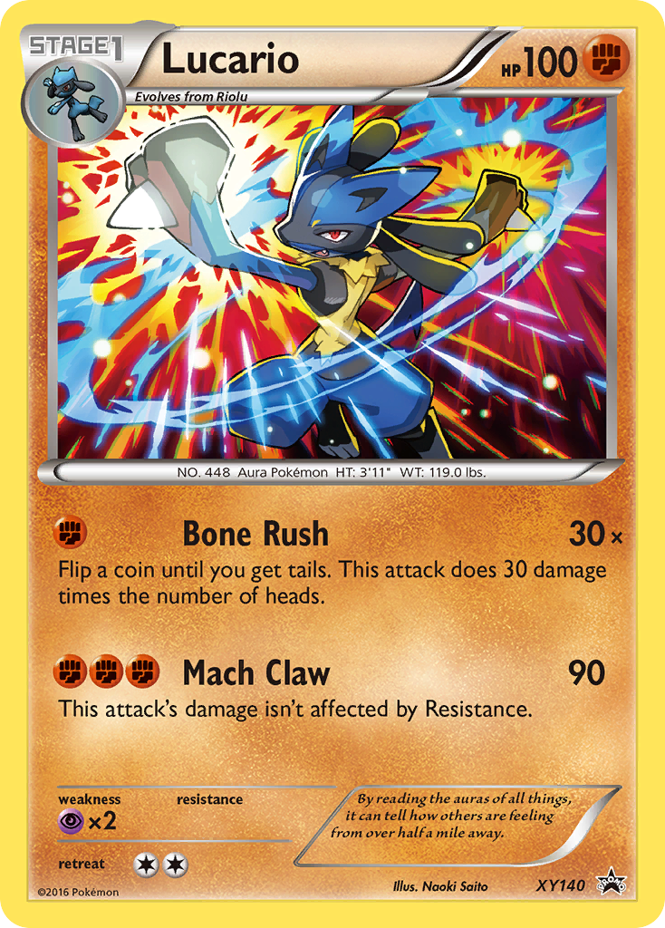 Lucario XY140 XY Promos Promo Lightly Played