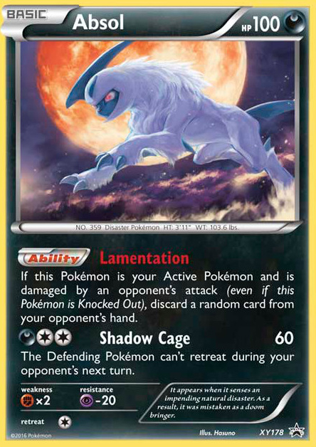 Absol XY178 XY Promos Promo Lightly Played