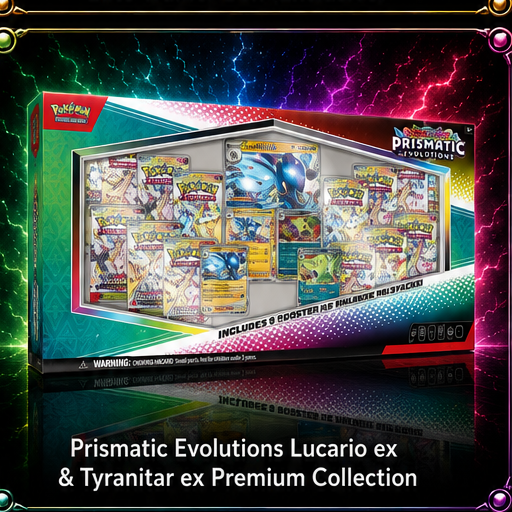 Prismatic Evolutions Lucario ex & Tyranitar ex Premium Collection (Sam's Club)