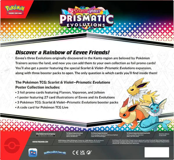 Prismatic Evolutions Poster Collection Case x6 (Open)
