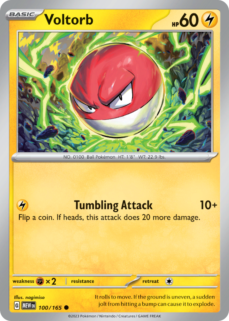 Voltorb 100 SV: Scarlet & Violet 151 Common Lightly Played