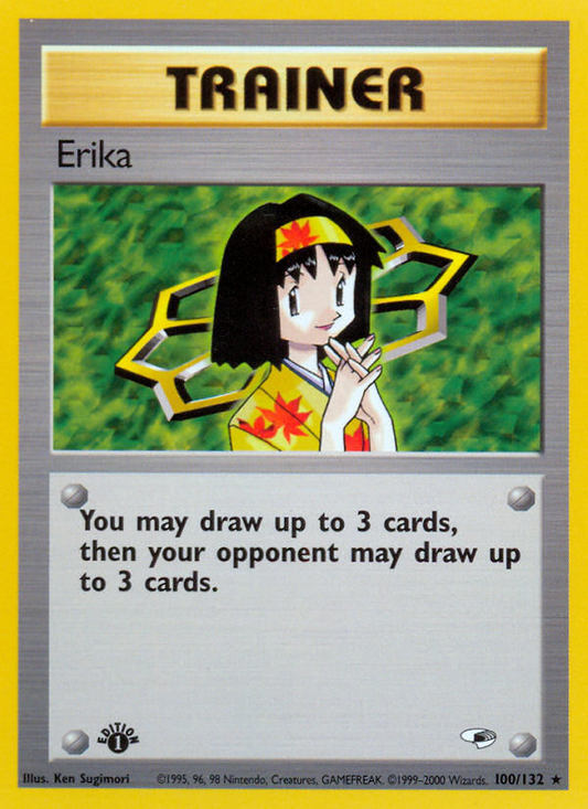 Erika 100 Gym Heroes Rare Lightly Played