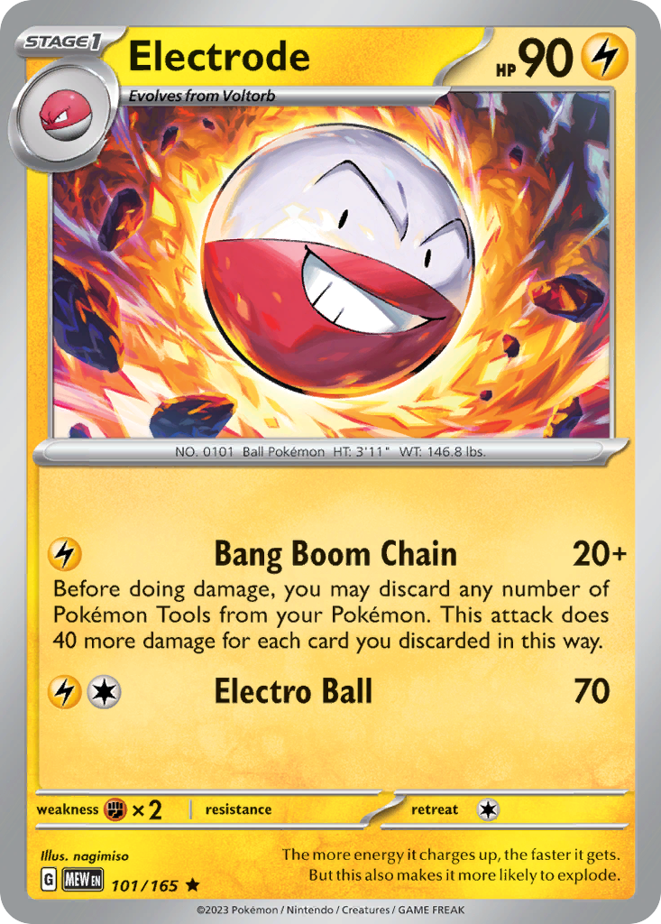 Electrode 101 SV: Scarlet & Violet 151 Rare Lightly Played