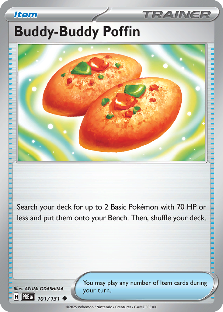 Buddy-Buddy Poffin 101 SV: Prismatic Evolutions Uncommon Lightly Played