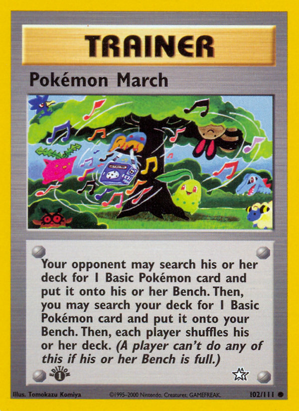 Pokemon March 102 Neo Genesis Common Lightly Played