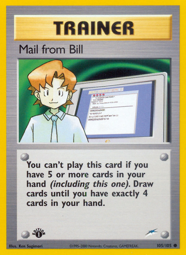 Mail from Bill 105 Neo Destiny Common