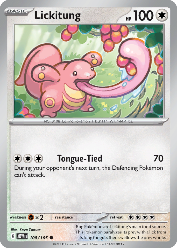 Lickitung 108 SV: Scarlet & Violet 151 Common