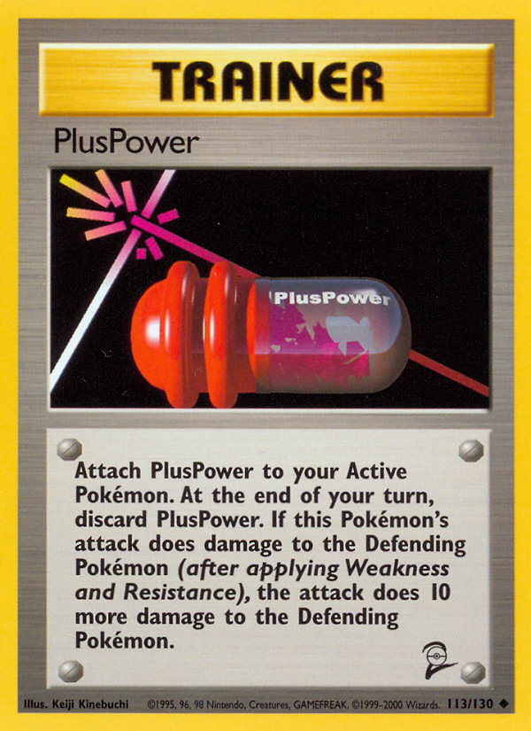 PlusPower 113 Base Set 2 Uncommon Lightly Played