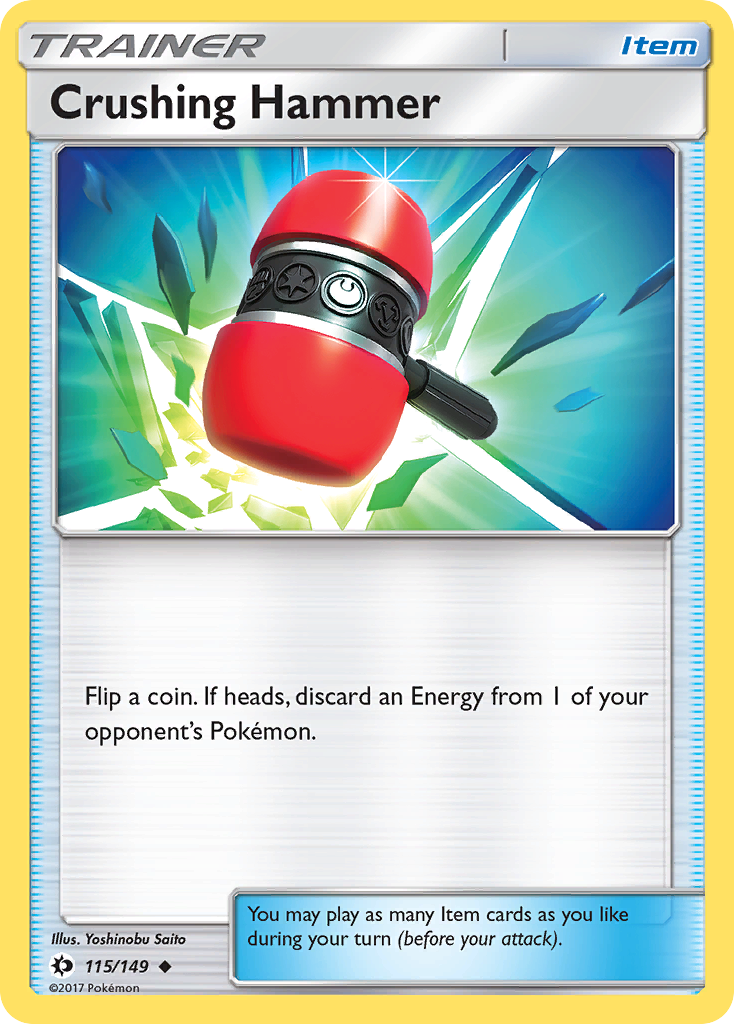 Crushing Hammer 115 SM Base Set Uncommon Lightly Played