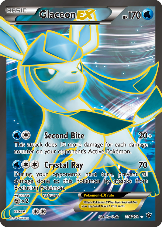 Glaceon EX 116 XY - Fates Collide Ultra Rare