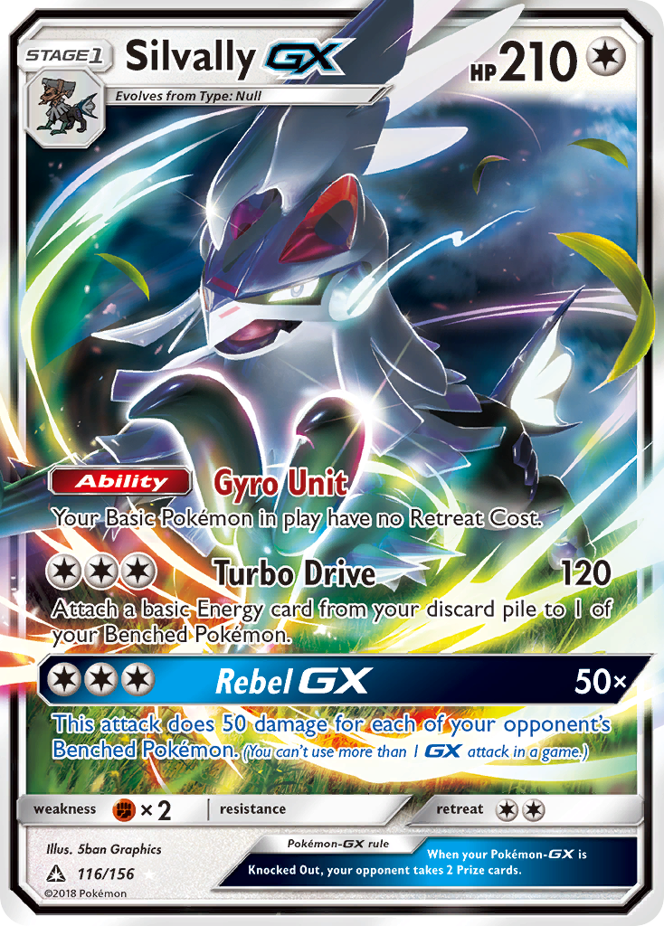 Silvally GX 116 SM - Ultra Prism Ultra Rare Lightly Played