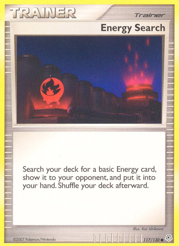 Energy Search 117 Diamond and Pearl Common Near Mint