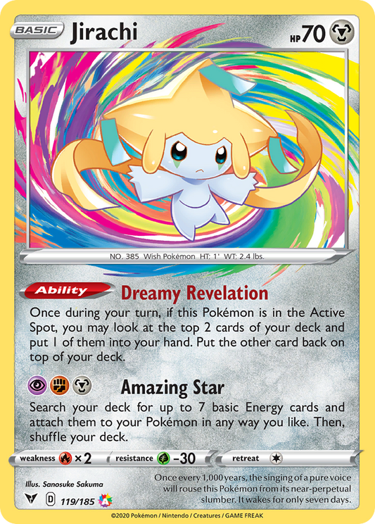 Jirachi 119 SWSH04: Vivid Voltage Amazing Rare
