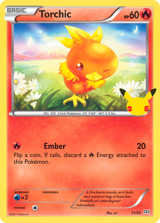 Torchic 011 McDonald's 25th Anniversary Promos Promo