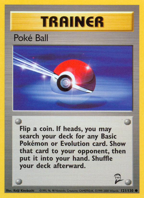 Poke Ball 121 Base Set 2 Common Lightly Played