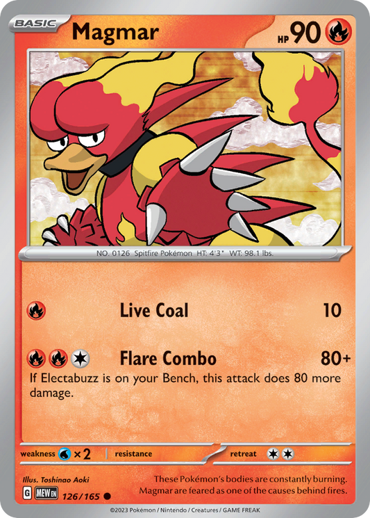Magmar 126 SV: Scarlet & Violet 151 Common