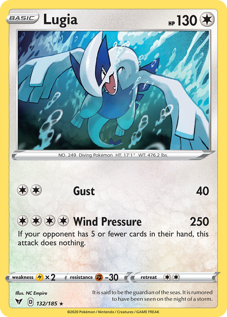 Lugia 132 SWSH04: Vivid Voltage Holo Rare