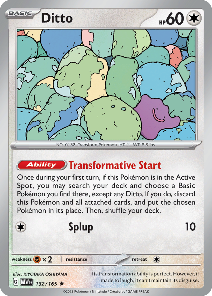 Ditto 132 SV: Scarlet & Violet 151 Rare