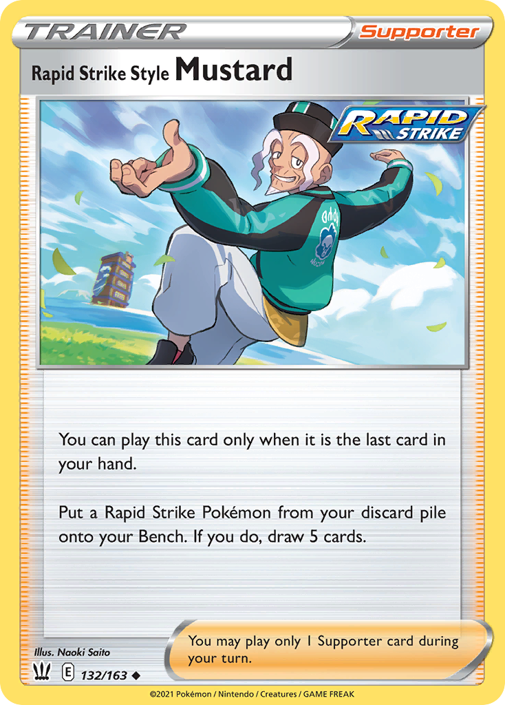 Rapid Strike Style Mustard 132 SWSH05: Battle Styles Uncommon