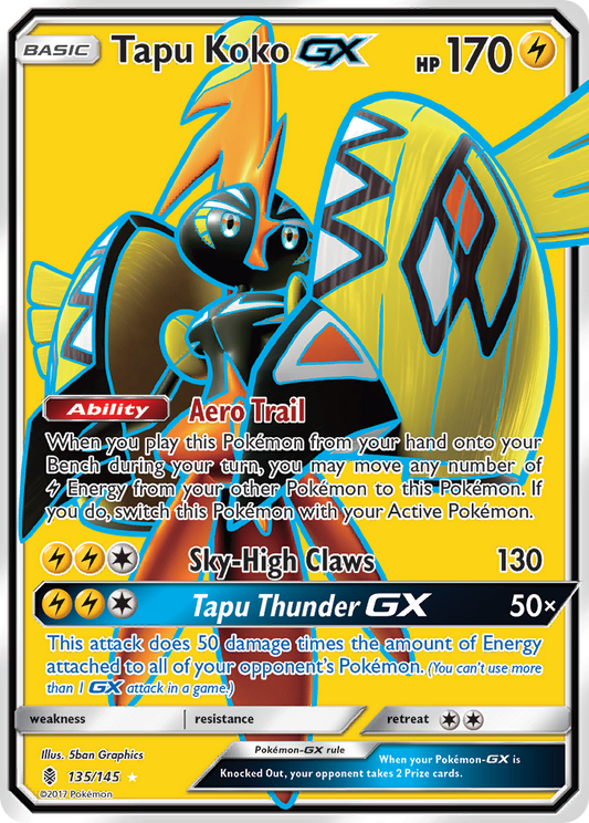 Tapu Koko GX 135 SM - Guardians Rising Ultra Rare