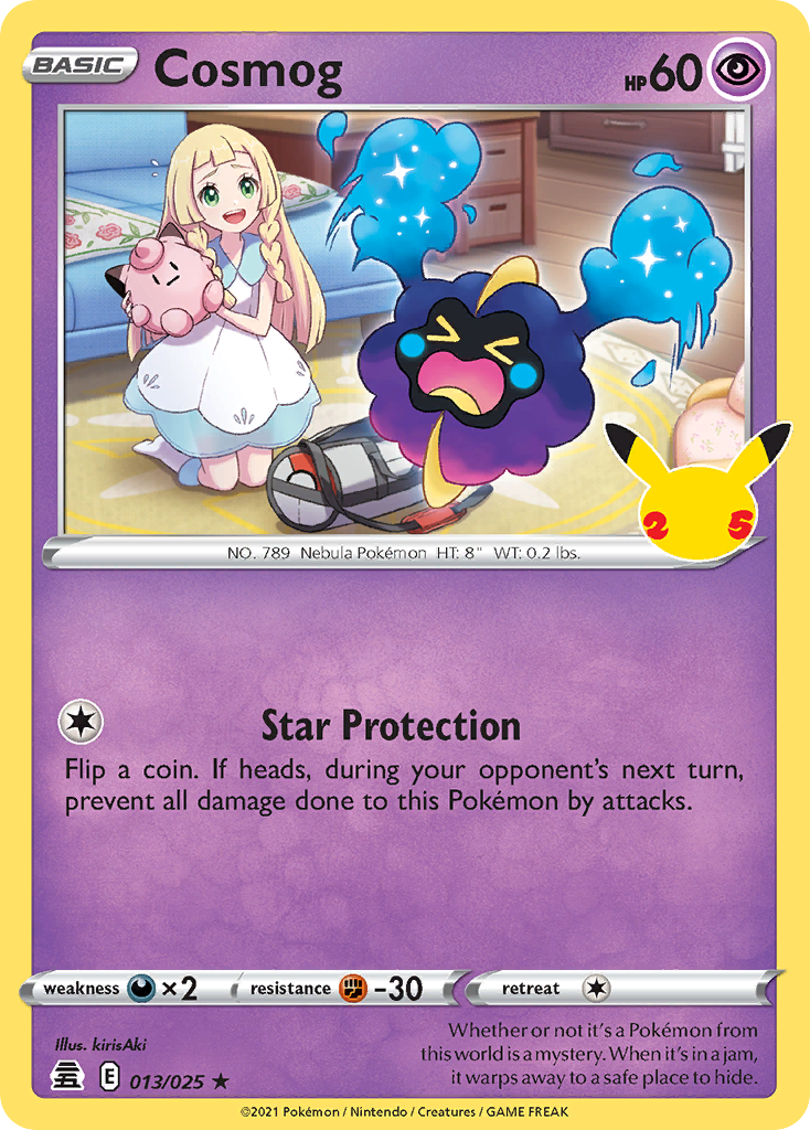 Cosmog 013 Celebrations Holo Rare