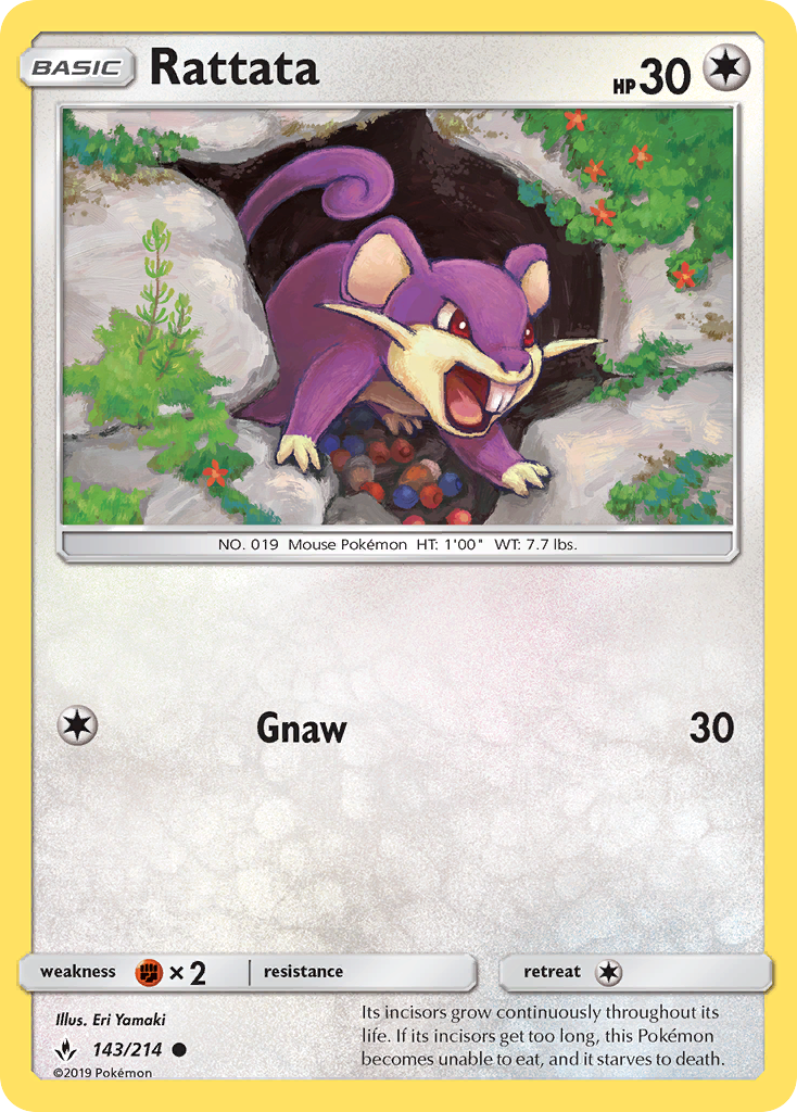 Rattata 143 SM - Unbroken Bonds Common