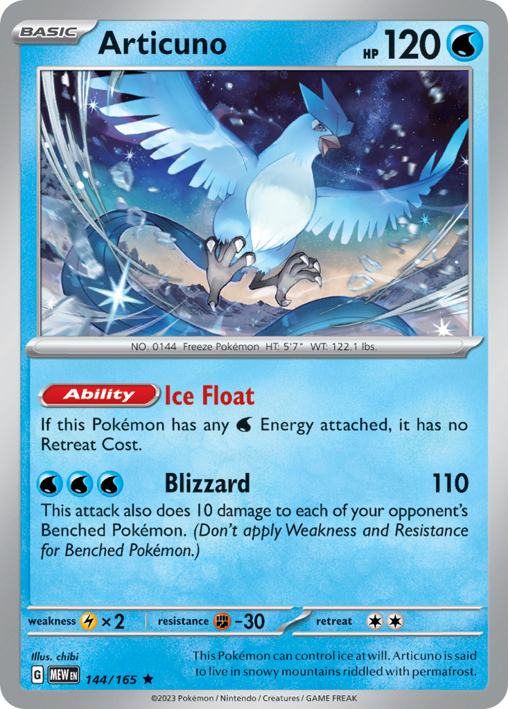 Articuno 144 SV: Scarlet & Violet 151 Rare