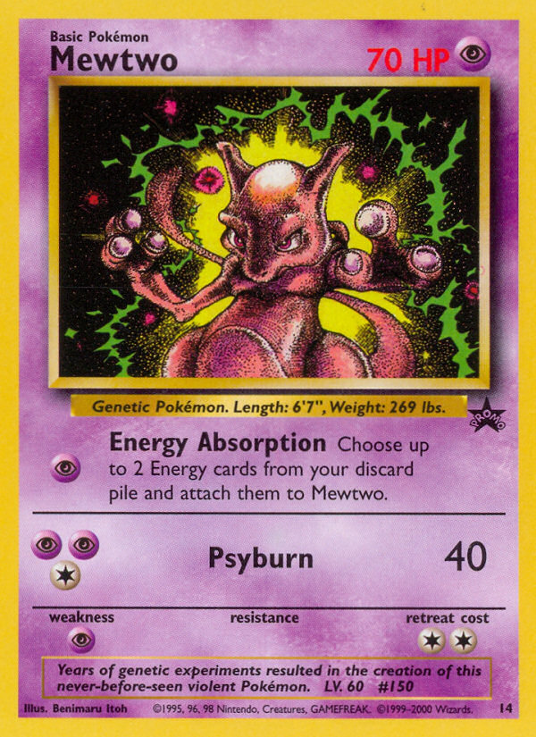 Mewtwo 14 WoTC Promo Promo