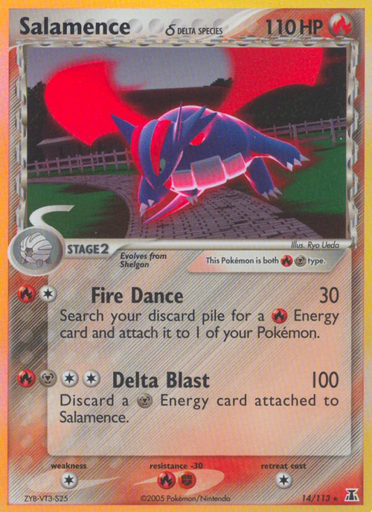 Salamence 14 Delta Species Holo Rare