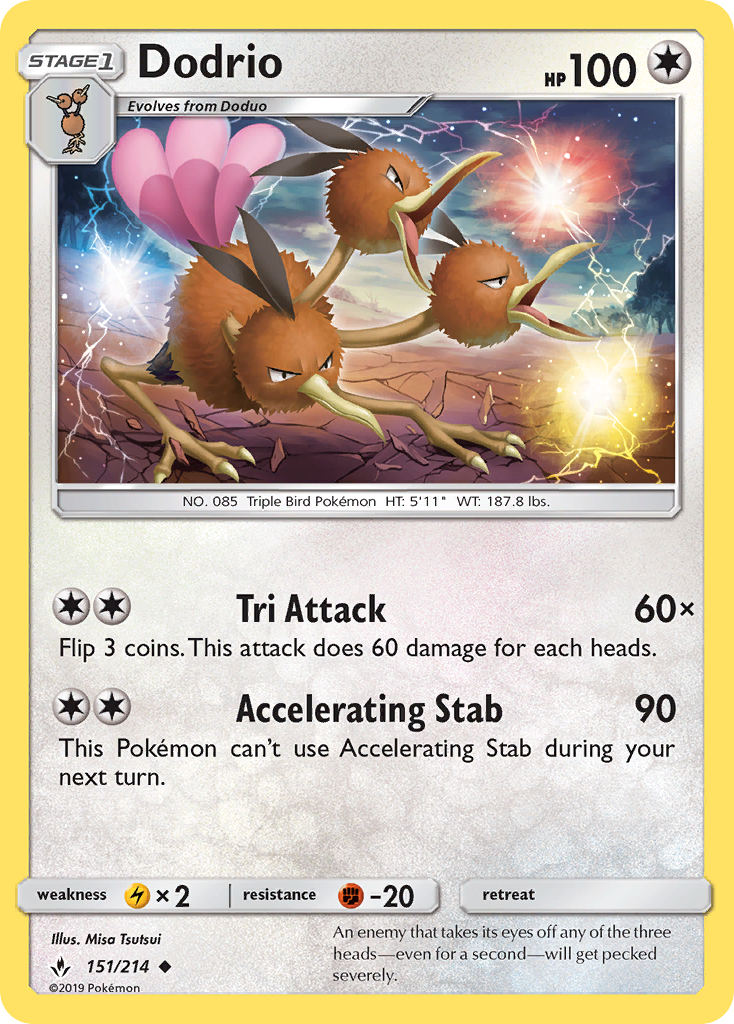 Dodrio 151 SM - Unbroken Bonds Uncommon
