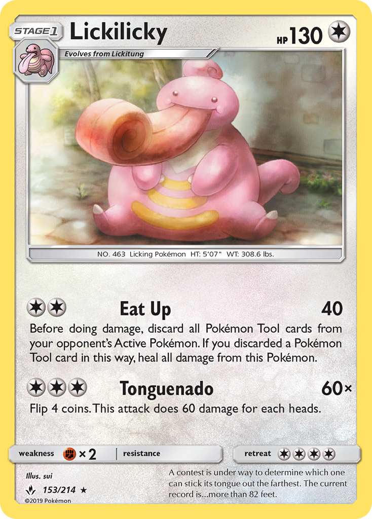 Lickilicky 153 SM - Unbroken Bonds Rare