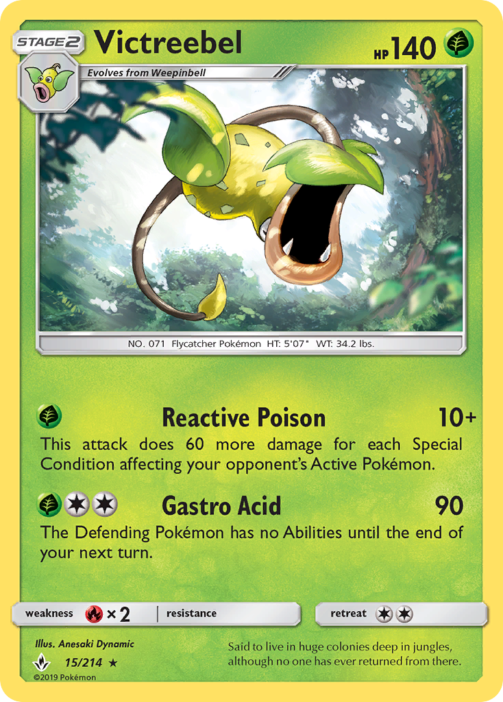 Victreebel 15 SM - Unbroken Bonds Rare