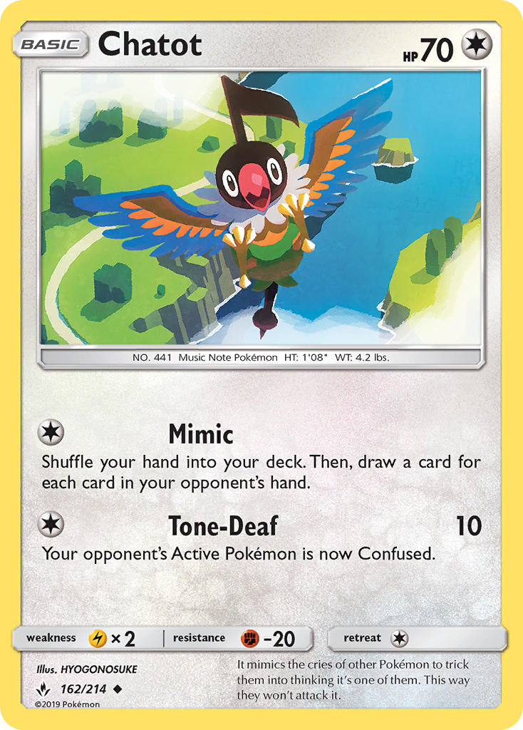 Chatot 162 SM - Unbroken Bonds Uncommon
