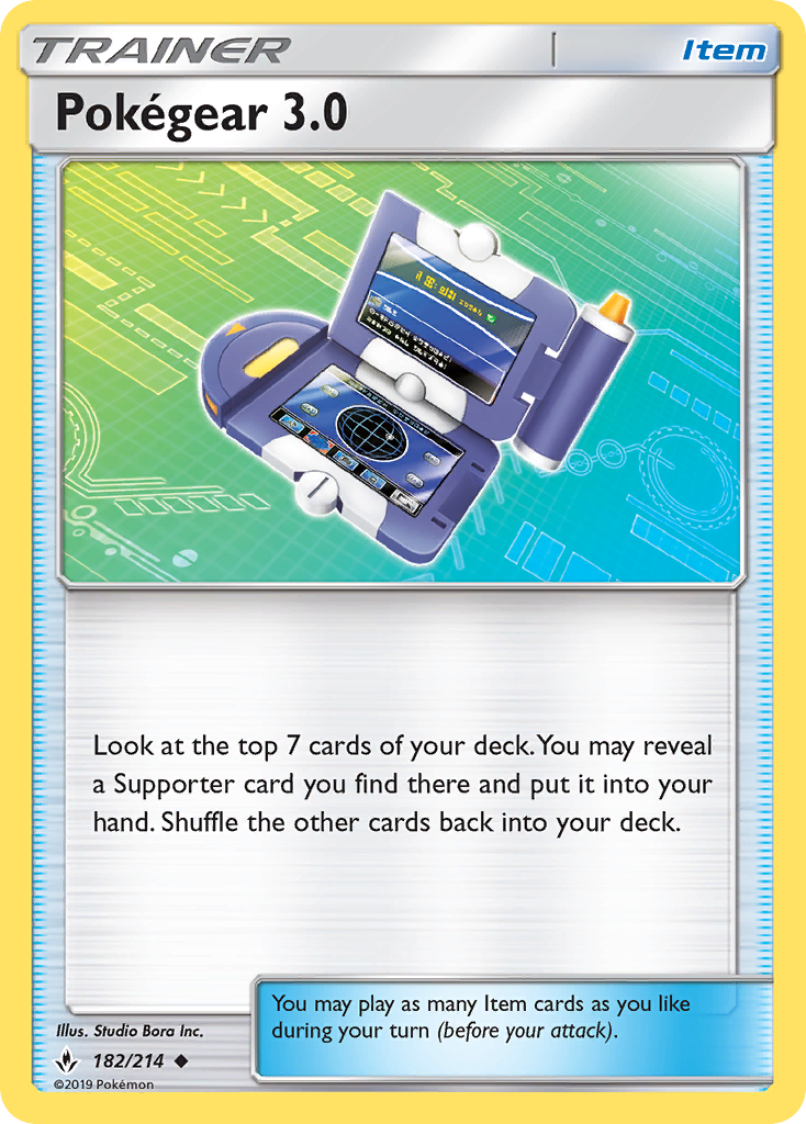 Pokegear 3.0 182 SM - Unbroken Bonds Uncommon Lightly Played