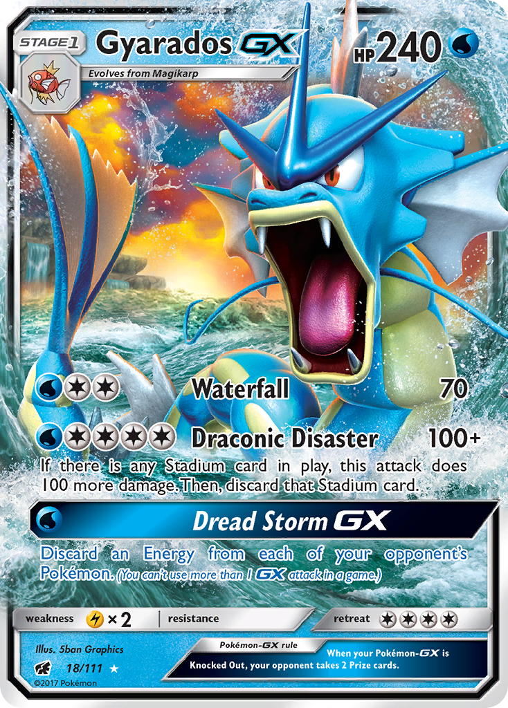 Gyarados GX 18 SM - Crimson Invasion Ultra Rare