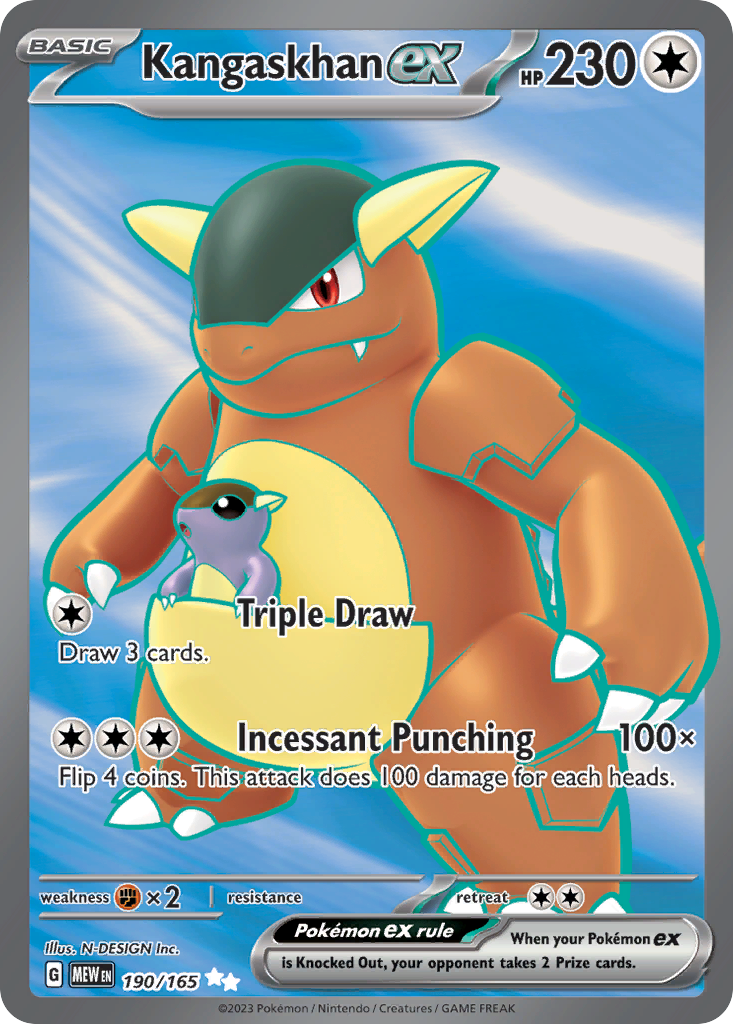 Kangaskhan ex 190 SV: Scarlet & Violet 151 Ultra Rare