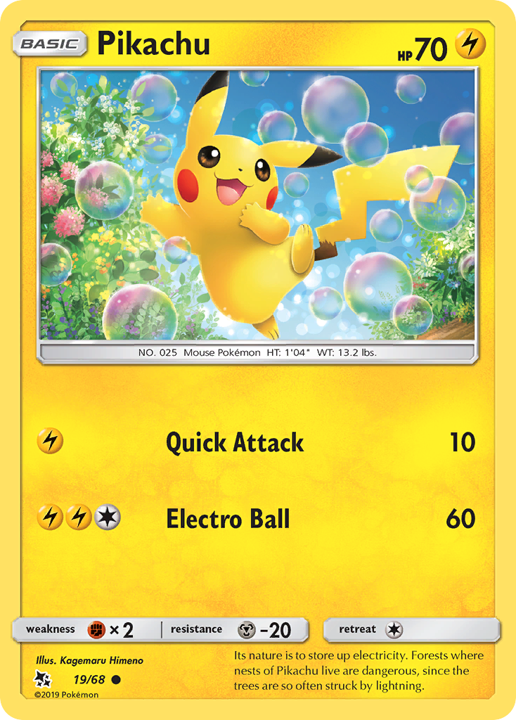 Pikachu 19 Hidden Fates Common