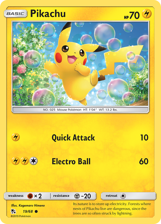 Pikachu 19 Hidden Fates Common