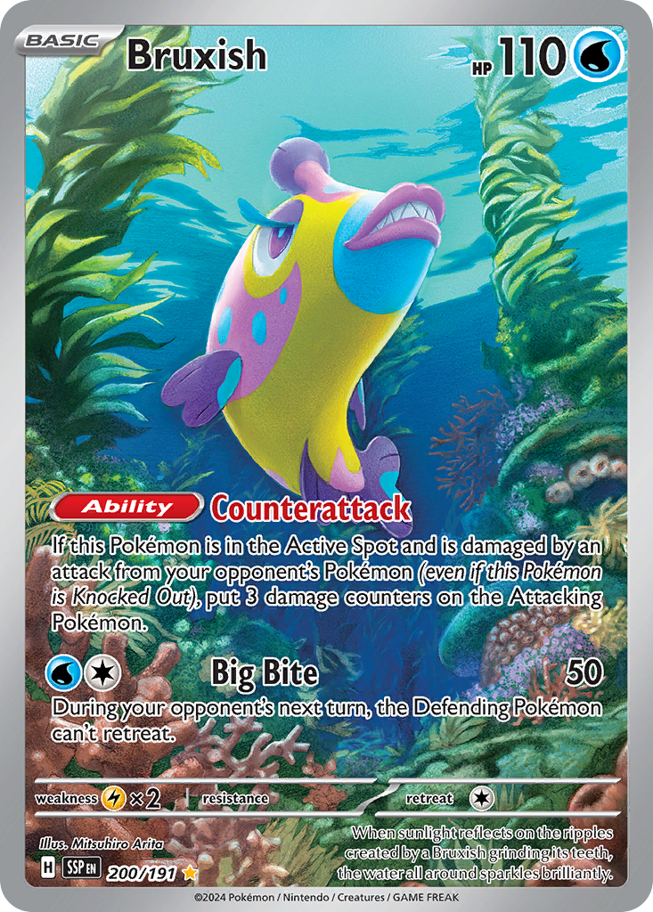 Bruxish 200 SV08: Surging Sparks Illustration Rare