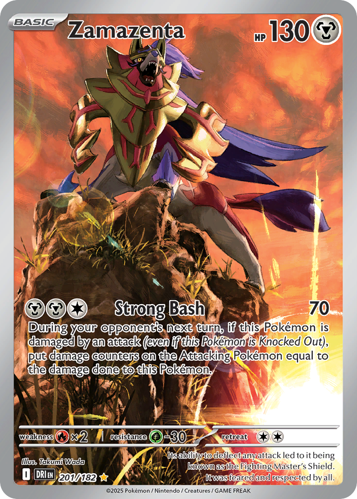 Zamazenta 201 SV10: Destined Rivals Illustration Rare
