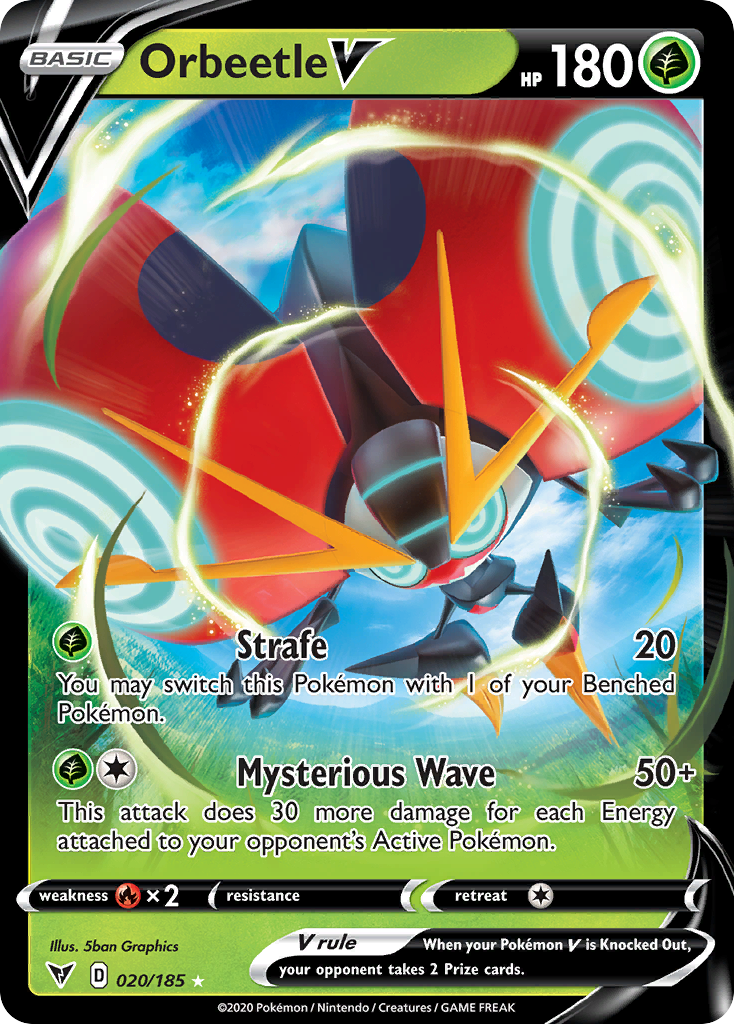 Orbeetle V 020 SWSH04: Vivid Voltage Ultra Rare
