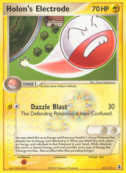 Holon's Electrode 21 EX Delta Species Rare Near Mint