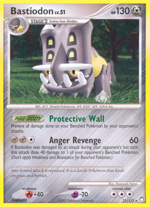 Bastiodon 021 Deck Exclusives Holo Rare Lightly Played