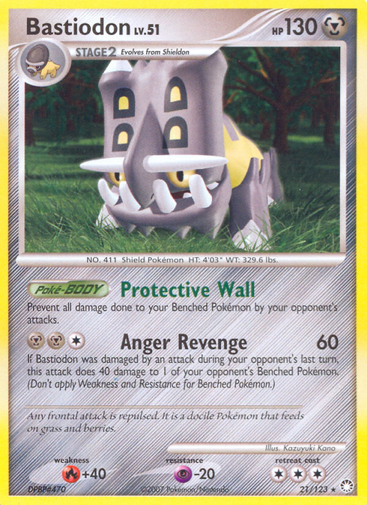 Bastiodon 021 Deck Exclusives Holo Rare