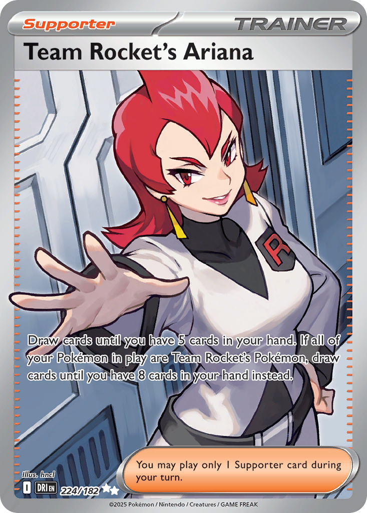 Team Rocket's Ariana 224 SV10: Destined Rivals Ultra Rare